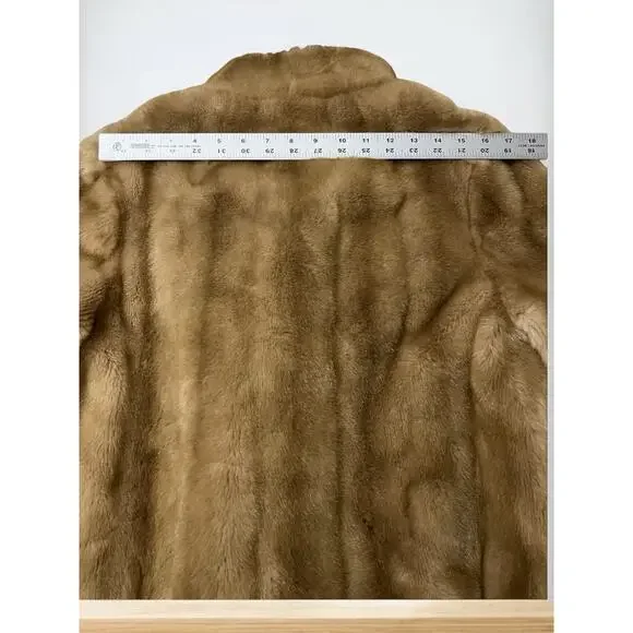 Vintage Women’s 1950’s Tissavel Of France For Country Pacer Faux Fur Coat Size L - Picture 10 of 16